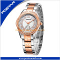 Flor de la forma de diamante suizo Fine Ladies Watch